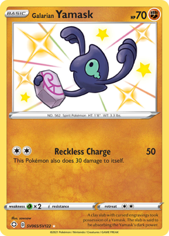 Pokemon Shining Fates Shiny Vault Galarian Yamask - SV065