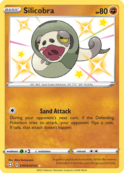 Pokemon Shining Fates Shiny Vault Silicobra - SV070