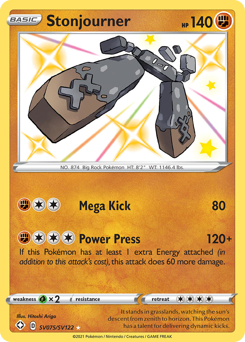 Pokemon Shining Fates Shiny Vault Stonjourner - SV075