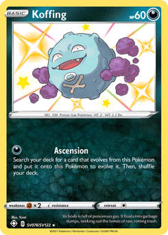 Pokemon Shining Fates Shiny Vault Koffing - SV076