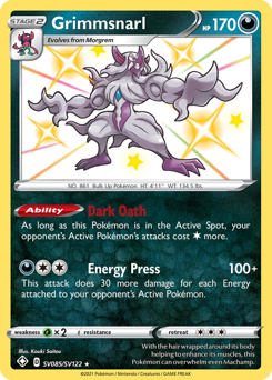 Pokemon Shining Fates Shiny Vault Grimmsnarl - SV085