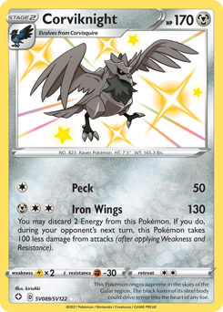 Pokemon Shining Fates Shiny Vault Corviknight - SV089