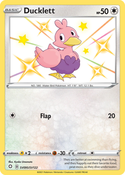 Pokemon Shining Fates Shiny Vault Ducklett - SV095