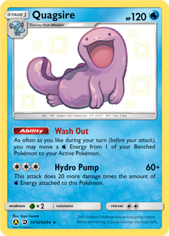 Pokemon Hidden Fates Shiny Vault Quagsire - SV10
