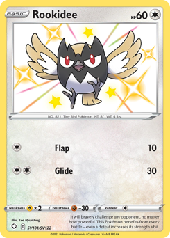 Pokemon Shining Fates Shiny Vault Rookidee - SV101