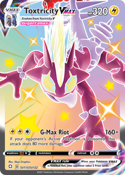 Pokemon Shining Fates Shiny Vault Toxtricity VMAX - SV113