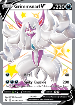 Pokemon Shining Fates Shiny Vault Grimmsnarl V - SV116