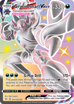 Pokemon Shining Fates Shiny Vault Grimmsnarl VMAX - SV117