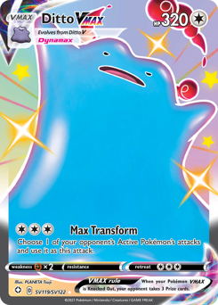 Pokemon Shining Fates Shiny Vault Ditto VMAX - SV119
