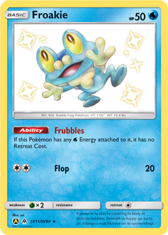 Pokemon Hidden Fates Shiny Vault Froakie - SV11