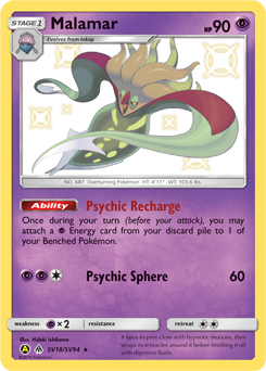 Pokemon Hidden Fates Shiny Vault Malamar - SV18