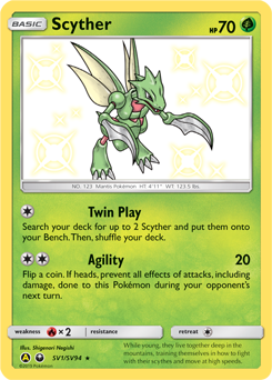 Pokemon Hidden Fates Shiny Vault Scyther - SV1