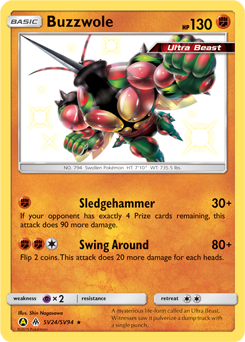Pokemon Hidden Fates Shiny Vault Buzzwole - SV24