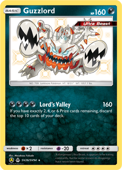 Pokemon Hidden Fates Shiny Vault Guzzlord - SV26