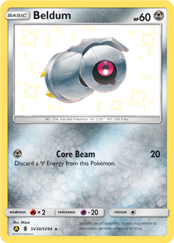 Pokemon Hidden Fates Shiny Vault Beldum - SV30
