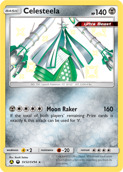 Pokemon Hidden Fates Shiny Vault Celesteela - SV32