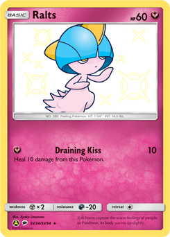 Pokemon Hidden Fates Shiny Vault Ralts - SV34