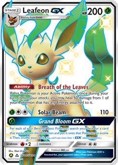 Pokemon Hidden Fates Shiny Vault Leafeon-GX - SV46