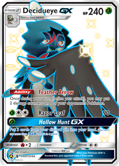 Pokemon Hidden Fates Shiny Vault Decidueye-GX - SV47