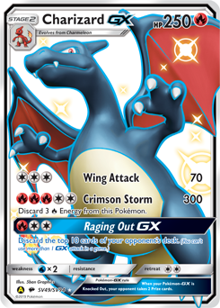 Pokemon Hidden Fates Shiny Vault Charizard-GX - SV49