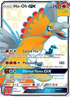 Pokemon Hidden Fates Shiny Vault Ho-Oh-GX - SV50