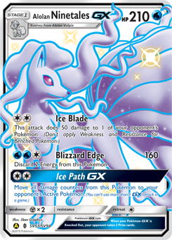 Pokemon Hidden Fates Shiny Vault Alolan Ninetales-GX - SV53