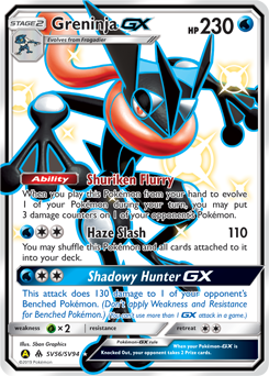 Pokemon Hidden Fates Shiny Vault Greninja-GX - SV56