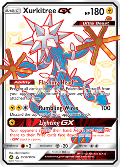 Pokemon Hidden Fates Shiny Vault Xurkitree-GX - SV58