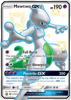 Pokemon Hidden Fates Shiny Vault Mewtwo-GX - SV59