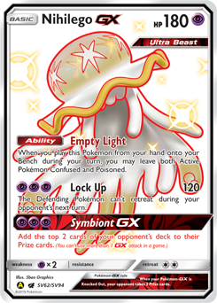 Pokemon Hidden Fates Shiny Vault Nihilego-GX - SV62