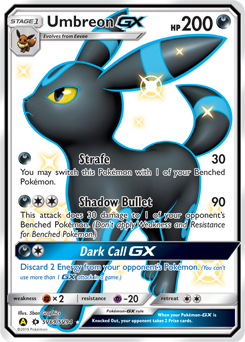 Pokemon Hidden Fates Shiny Vault Umbreon-GX - SV69