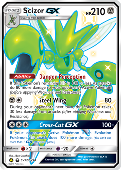 Pokemon Hidden Fates Shiny Vault Scizor-GX - SV72