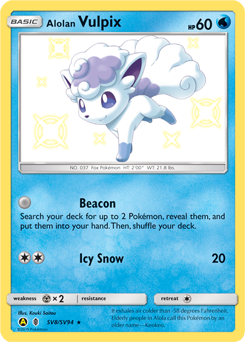 Pokemon Hidden Fates Shiny Vault Alolan Vulpix - SV8