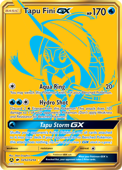 Pokemon Hidden Fates Shiny Vault Tapu Fini-GX - SV92