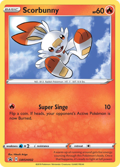 Pokemon SWSH Black Star Promos Scorbunny - SWSH002