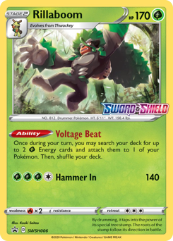 Pokemon SWSH Black Star Promos Rillaboom - SWSH006