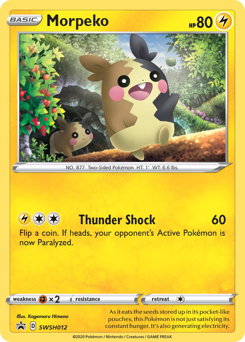 Pokemon SWSH Black Star Promos Morpeko - SWSH012