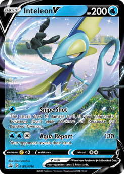 Pokemon SWSH Black Star Promos Inteleon V - SWSH016