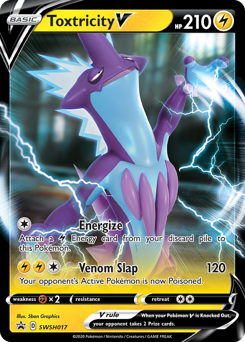 Pokemon SWSH Black Star Promos Toxtricity V - SWSH017