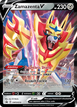 Pokemon SWSH Black Star Promos Zamazenta V - SWSH019