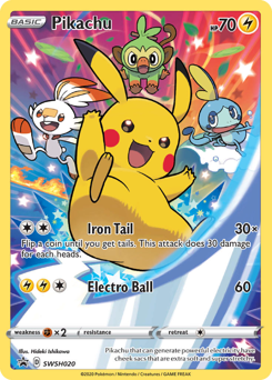 Pokemon SWSH Black Star Promos Pikachu - SWSH020