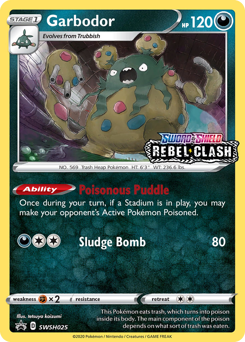 Pokemon SWSH Black Star Promos Garbodor - SWSH025