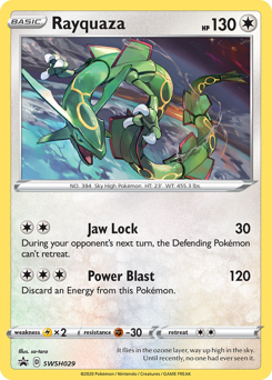 Pokemon SWSH Black Star Promos Rayquaza - SWSH029