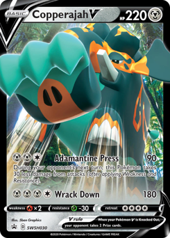 Pokemon SWSH Black Star Promos Copperajah V - SWSH030