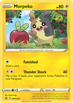 Pokemon SWSH Black Star Promos Morpeko - SWSH031