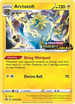 Pokemon SWSH Black Star Promos Arctozolt - SWSH036