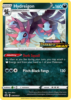 Pokemon SWSH Black Star Promos Hydreigon - SWSH037