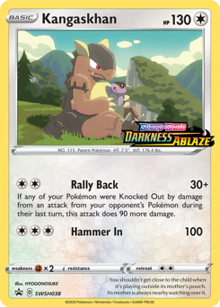 Pokemon SWSH Black Star Promos Kangaskhan - SWSH038