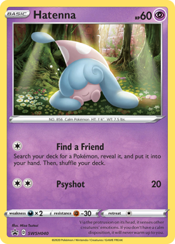 Pokemon SWSH Black Star Promos Hatenna - SWSH040