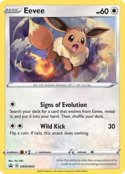Pokemon SWSH Black Star Promos Eevee - SWSH042